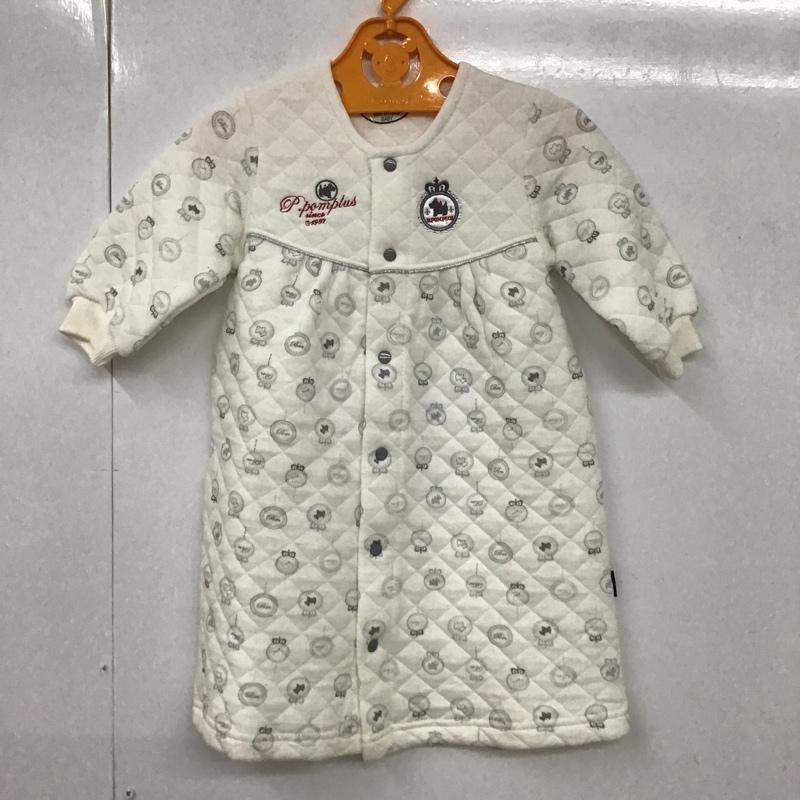 古着 USED ワンピース・ドレス・オールインワン ワンピース・ドレス・オールインワン POM POMPLUS FREE 総柄 白 / ホワイト /  ガールズ USED 古着 中古 10093665
