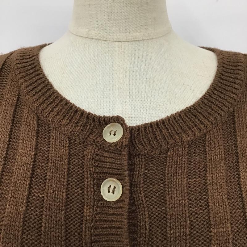 ザラ ZARA ニット、セーター 長袖 164cm 160cm 無地 茶 / ブラウン /  ガールズ USED 古着 中古 10093668