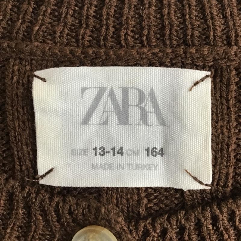 ザラ ZARA ニット、セーター 長袖 164cm 160cm 無地 茶 / ブラウン /  ガールズ USED 古着 中古 10093668