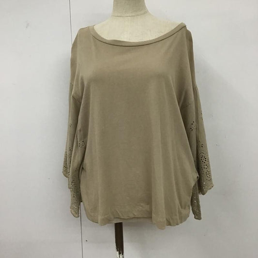 ニコアンド niko and... カットソー 半袖 3 無地 ベージュ / ベージュ /  レディース USED 古着 中古 10093682
