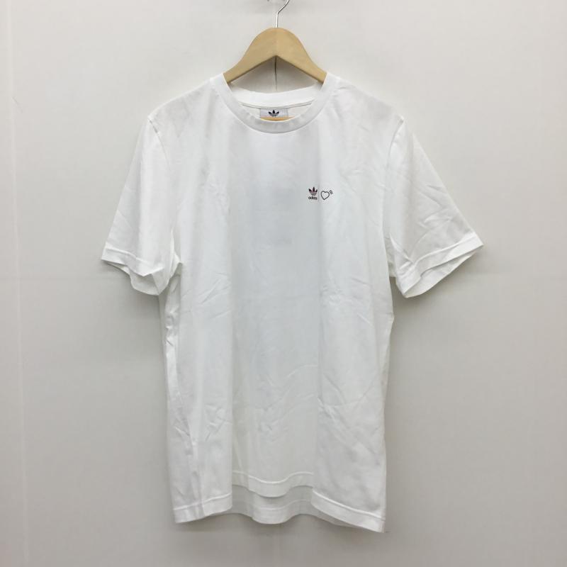 アディダス adidas Tシャツ 半袖 HUMAN MADE ヒューマンメイド GV4338 8 プリント 白 / ホワイト /  メンズ USED 古着 中古 10093685