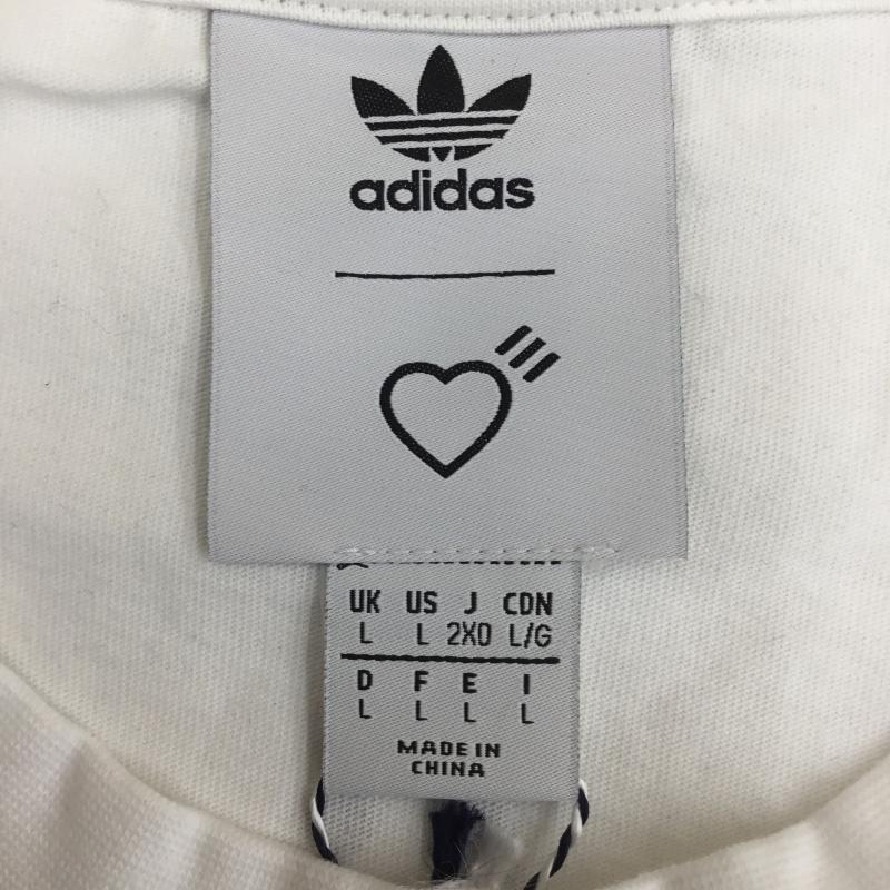 アディダス adidas Tシャツ 半袖 HUMAN MADE ヒューマンメイド GV4338 8 プリント 白 / ホワイト /  メンズ USED 古着 中古 10093685
