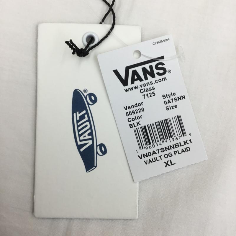 バンズボルト VANS VAULT シャツ、ブラウス 半袖 VN0A7SNNBLK1 タグ付 XL チェック ダークグレー / ダークグレー /  メンズ USED 古着 中古 10093687
