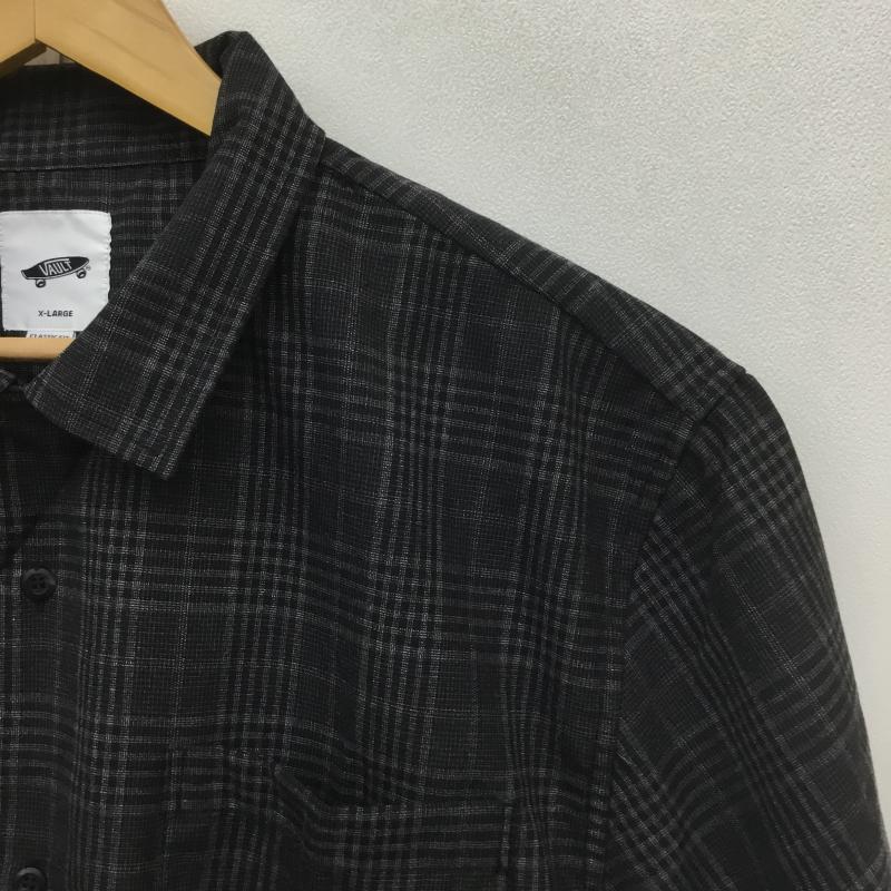 バンズボルト VANS VAULT シャツ、ブラウス 半袖 VN0A7SNNBLK1 タグ付 XL チェック ダークグレー / ダークグレー /  メンズ USED 古着 中古 10093687