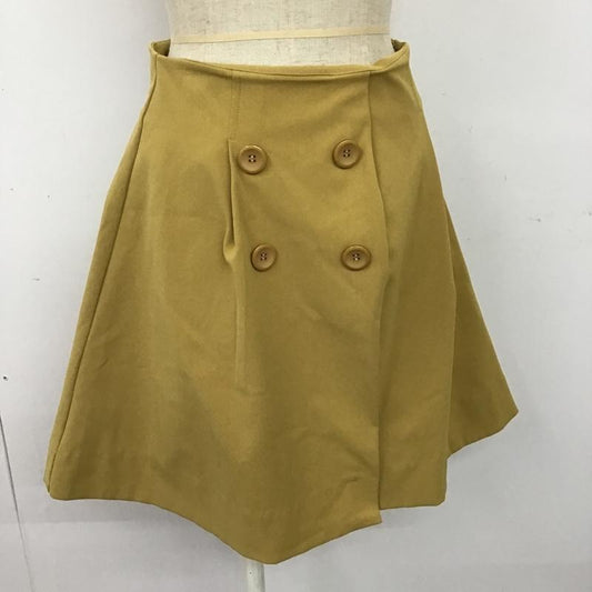 ティティーアンドコー titty&Co. スカート ひざ丈スカート 071-850-319 M 無地 マスタード / マスタード /  レディース USED 古着 中古 10093736