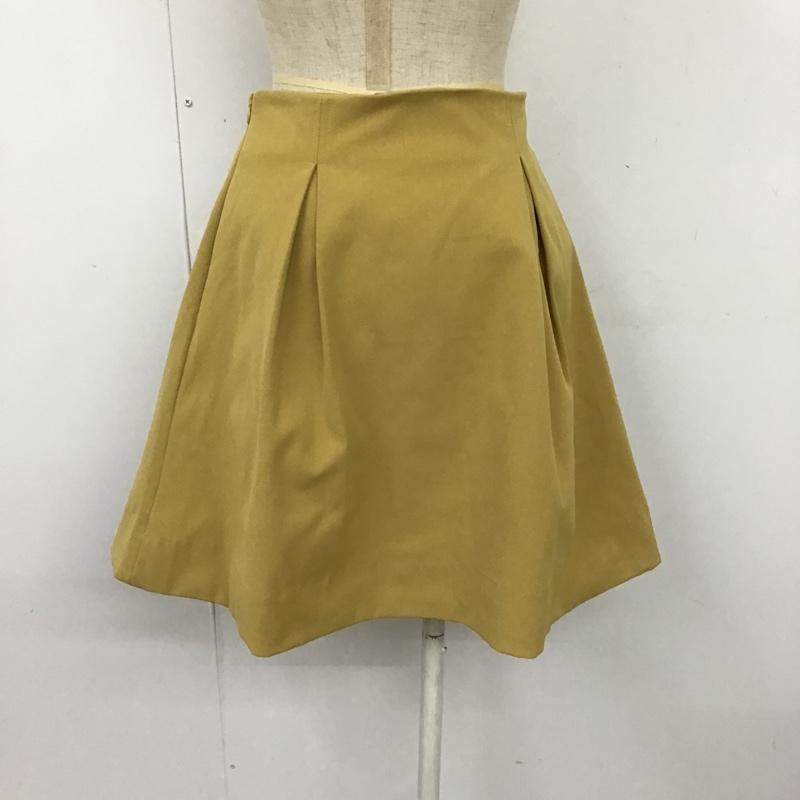 ティティーアンドコー titty&Co. スカート ひざ丈スカート 071-850-319 M 無地 マスタード / マスタード /  レディース USED 古着 中古 10093736