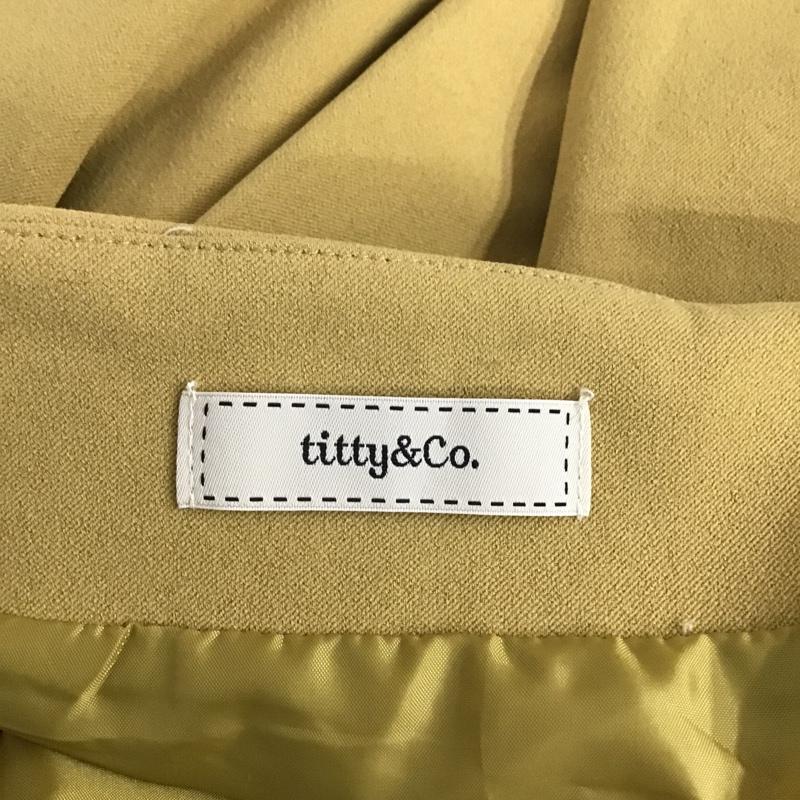 ティティーアンドコー titty&Co. スカート ひざ丈スカート 071-850-319 M 無地 マスタード / マスタード /  レディース USED 古着 中古 10093736