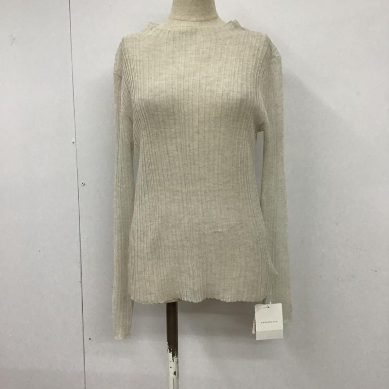 マーキュリーデュオ MERCURYDUO カットソー 長袖 002052601101-02 シアースリーブ ボトルネックニット タグ付き FREE 無地 アイボリー / アイボリー /  レディース USED 古着 中古 10093740
