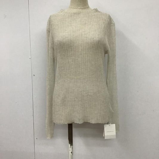 マーキュリーデュオ MERCURYDUO カットソー 長袖 002052601101-02 シアースリーブ ボトルネックニット タグ付き FREE 無地 アイボリー / アイボリー /  レディース USED 古着 中古 10093740