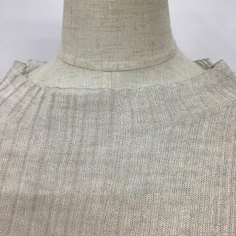 マーキュリーデュオ MERCURYDUO カットソー 長袖 002052601101-02 シアースリーブ ボトルネックニット タグ付き FREE 無地 アイボリー / アイボリー /  レディース USED 古着 中古 10093740