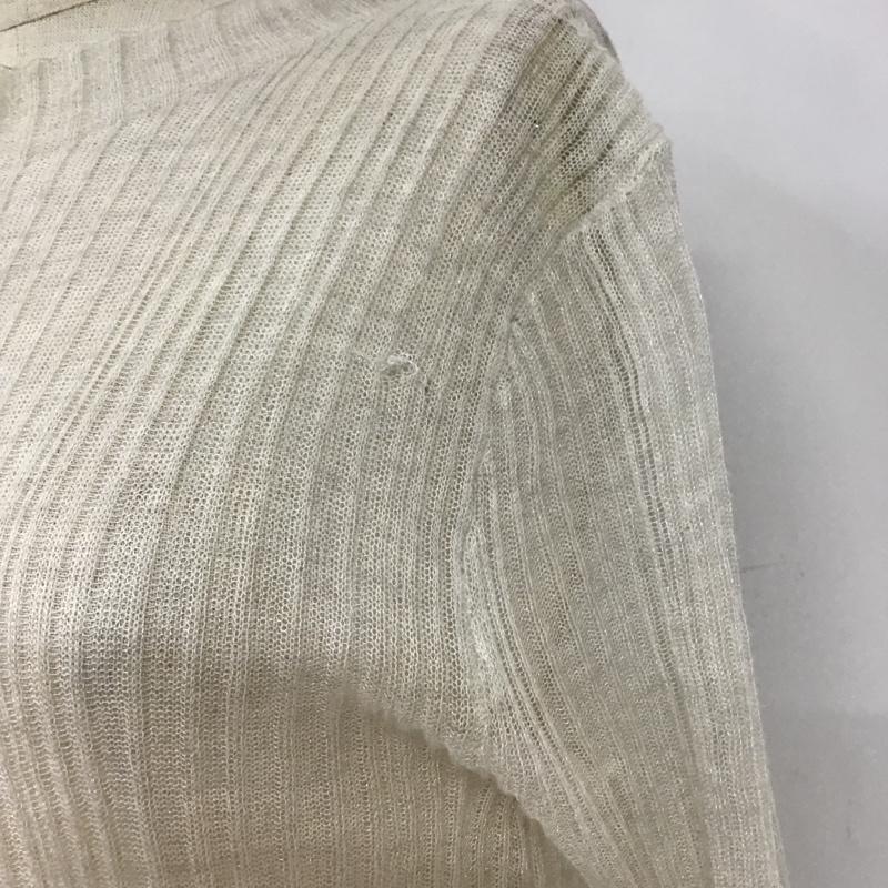 マーキュリーデュオ MERCURYDUO カットソー 長袖 002052601101-02 シアースリーブ ボトルネックニット タグ付き FREE 無地 アイボリー / アイボリー /  レディース USED 古着 中古 10093740