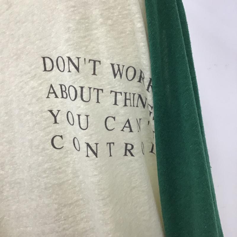 ローズバッド ROSE BUD カットソー 半袖 600-1213026 シアー ラグランT FREE ロゴ、文字 緑 / グリーン / X 黄 / イエロー /  レディース USED 古着 中古 10093744