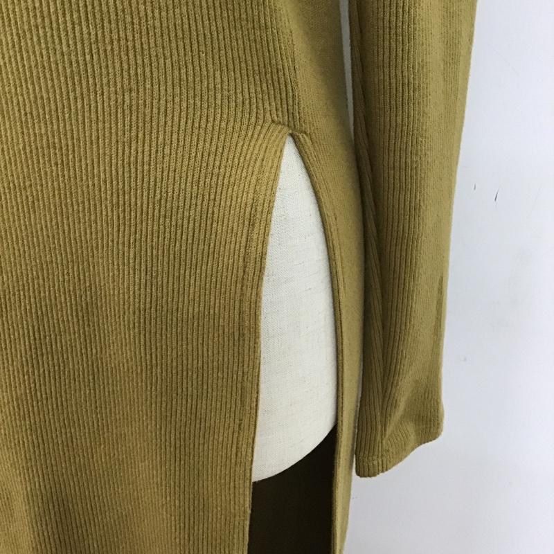 スライ SLY ワンピース ロングスカート 0309AT83-0230 サイドスリット 1 無地 カーキ / カーキ /  レディース USED 古着 中古 10093749