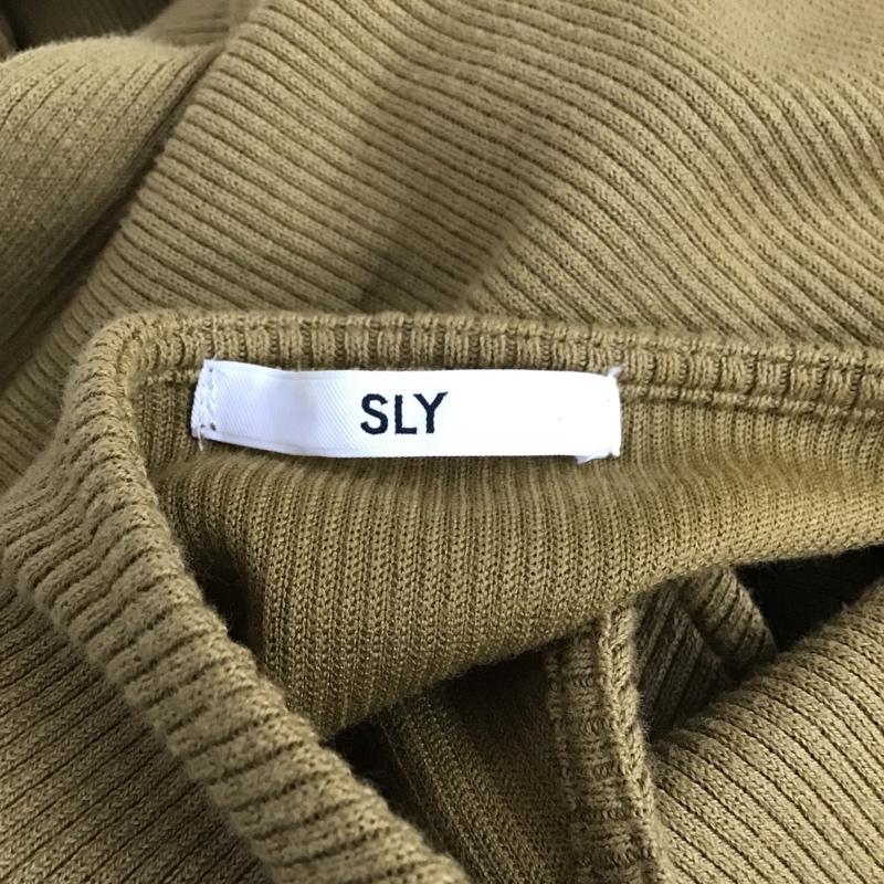 スライ SLY ワンピース ロングスカート 0309AT83-0230 サイドスリット 1 無地 カーキ / カーキ /  レディース USED 古着 中古 10093749