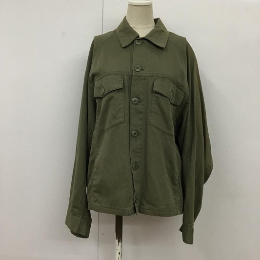 アズールバイマウジー AZUL BY MOUSSY ジャケット、上着 ジャケット、ブレザー 250BSM30-298C ルーズミリタリージャケット FREE 無地 カーキ / カーキ /  レディース USED 古着 中古 10093751