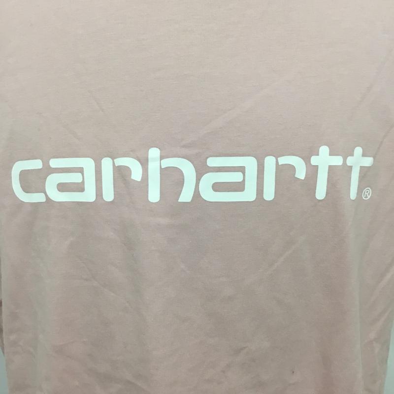 カーハート Carhartt Tシャツ 半袖 半袖カットソー プリントTシャツ L プリント 桃 / ピンク /  メンズ USED 古着 中古 10093752