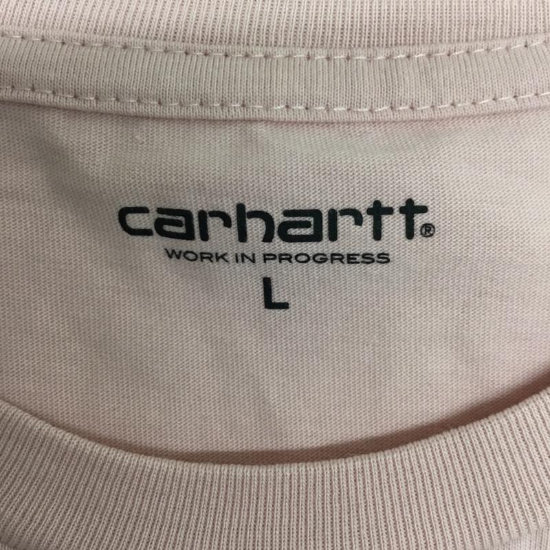 カーハート Carhartt Tシャツ 半袖 半袖カットソー プリントTシャツ L プリント 桃 / ピンク /  メンズ USED 古着 中古 10093752