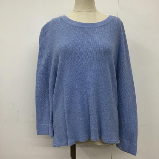 ミルクフェド MILKFED. カットソー 長袖 03161304 ワッフル S 無地 水色 / ライトブルー /  レディース USED 古着 中古 10093759