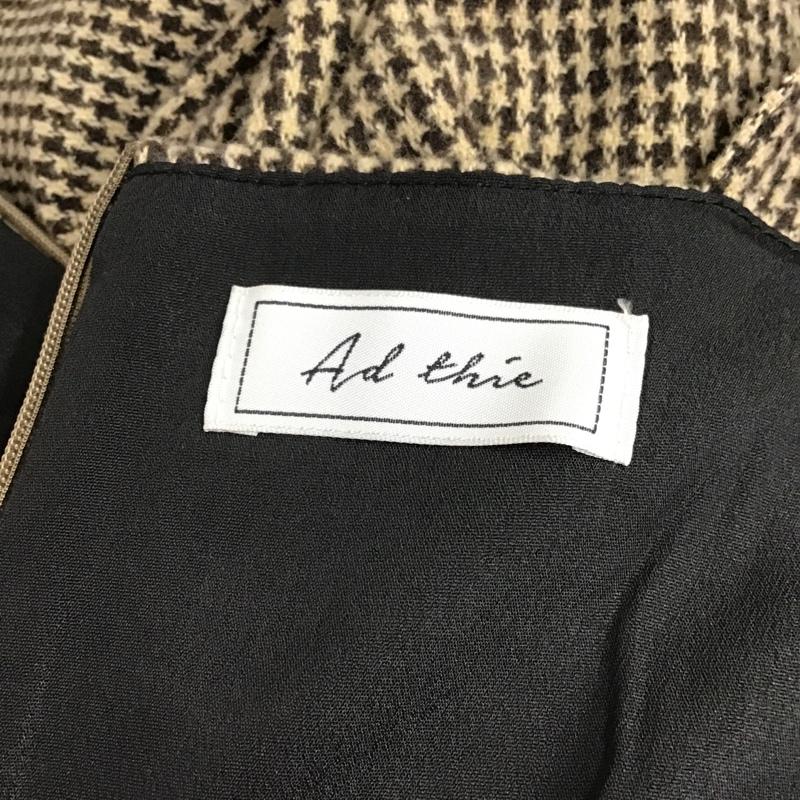 古着 USED ワンピース ロングスカート ad thie 91506907-6 柄マーメイドキャミワンピース L 千鳥格子 ベージュ / ベージュ / X ダークブラウン / ダークブラウン /  レディース USED 古着 中古 10093770