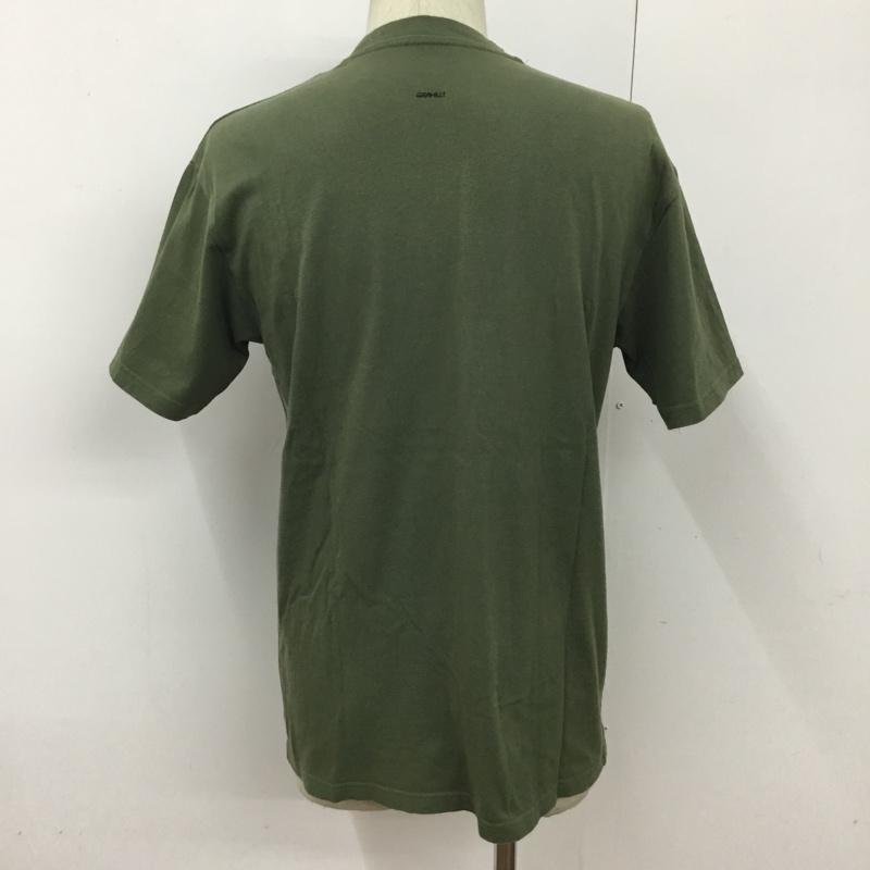 グラミチ GRAMICCI Tシャツ 半袖 GMT-19S927 クルーネック M ロゴ、文字 カーキ / カーキ /  メンズ USED 古着 中古 10093790