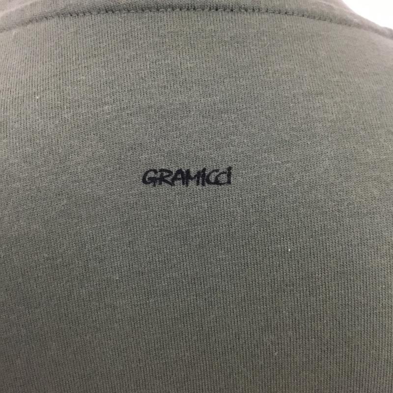 グラミチ GRAMICCI Tシャツ 半袖 GMT-19S927 クルーネック M ロゴ、文字 カーキ / カーキ /  メンズ USED 古着 中古 10093790