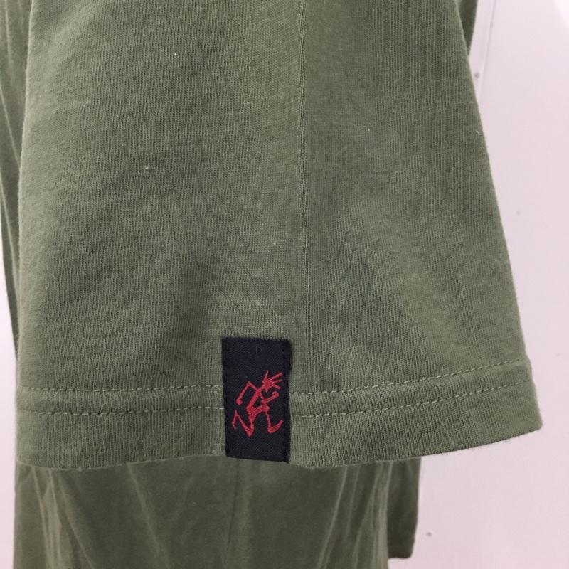 グラミチ GRAMICCI Tシャツ 半袖 GMT-19S927 クルーネック M ロゴ、文字 カーキ / カーキ /  メンズ USED 古着 中古 10093790