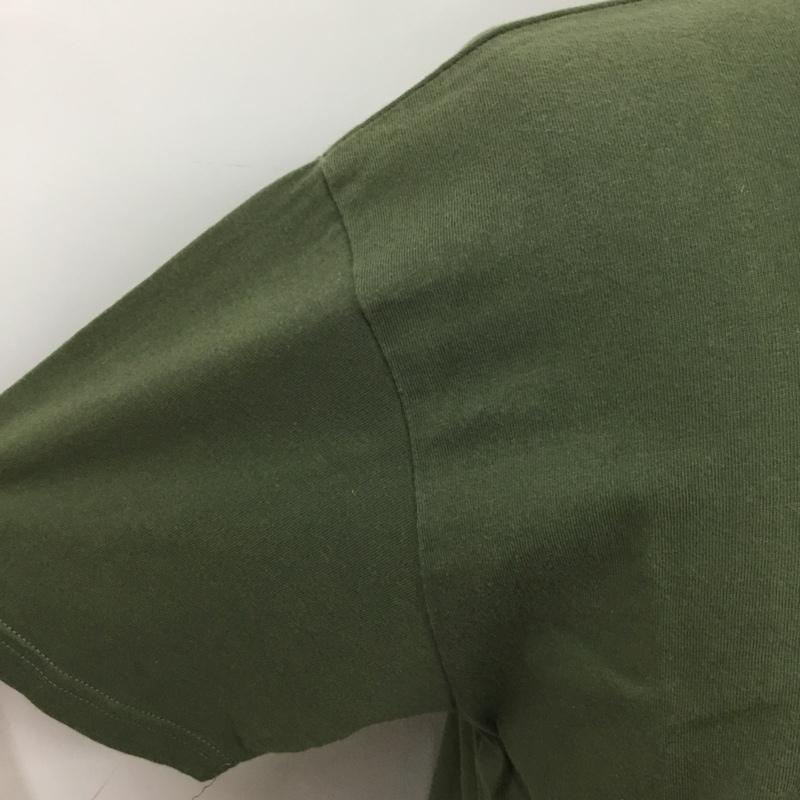 グラミチ GRAMICCI Tシャツ 半袖 GMT-19S927 クルーネック M ロゴ、文字 カーキ / カーキ /  メンズ USED 古着 中古 10093790