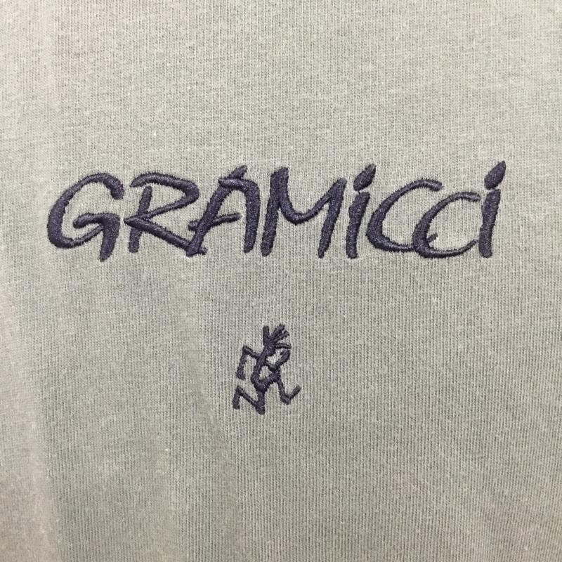 グラミチ GRAMICCI Tシャツ 半袖 GMT-19S927 クルーネック M ロゴ、文字 カーキ / カーキ /  メンズ USED 古着 中古 10093790