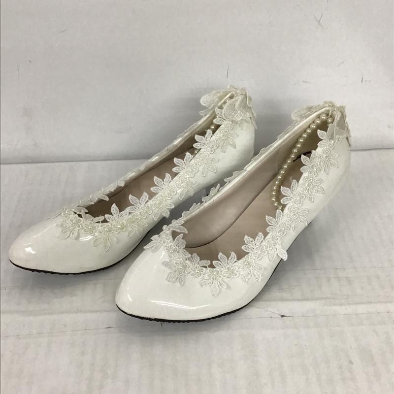 古着 USED パンプス パンプス パールストラップ  白 / ホワイト /  レディース USED 古着 中古 10093803