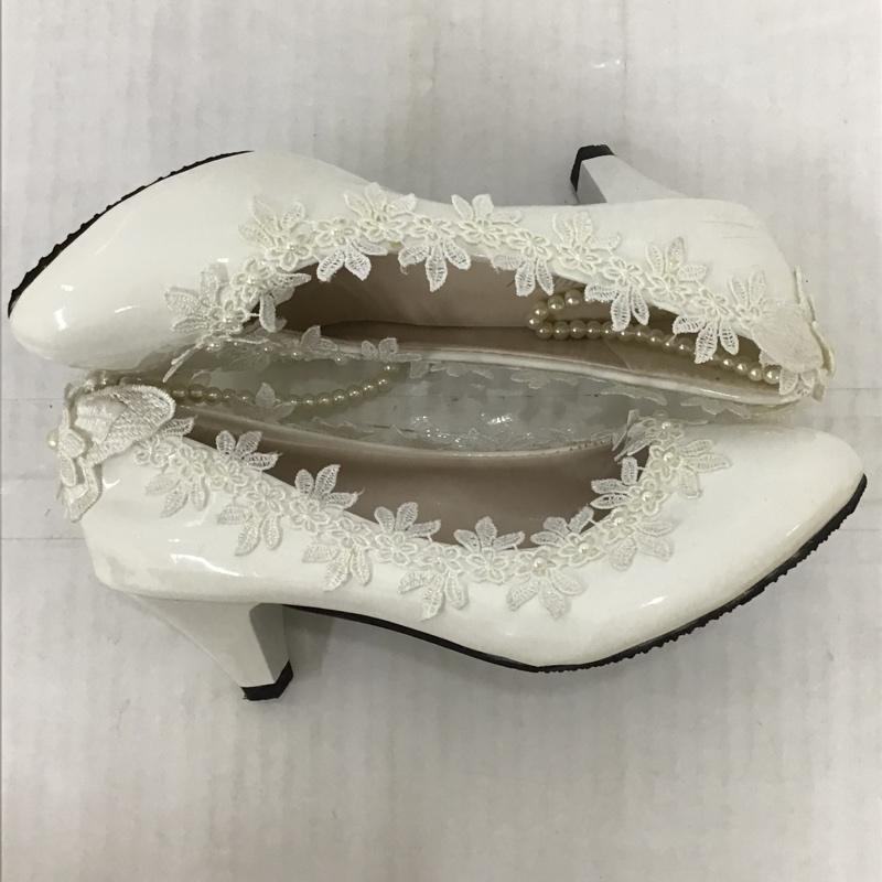 古着 USED パンプス パンプス パールストラップ  白 / ホワイト /  レディース USED 古着 中古 10093803