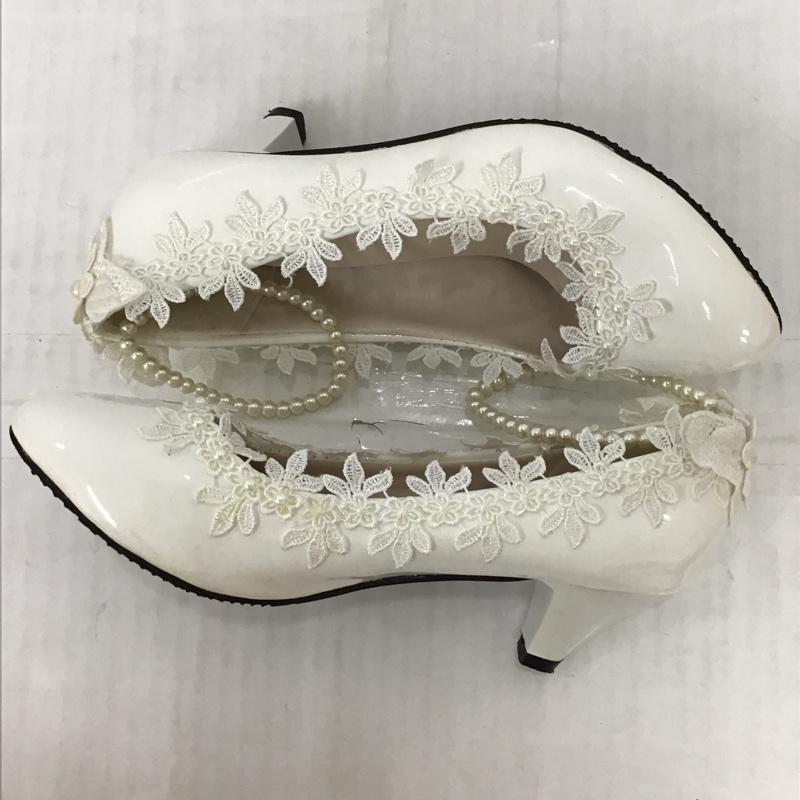 古着 USED パンプス パンプス パールストラップ  白 / ホワイト /  レディース USED 古着 中古 10093803
