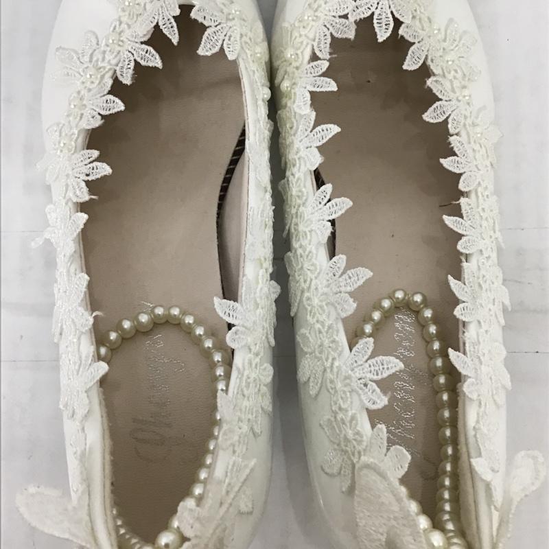 古着 USED パンプス パンプス パールストラップ  白 / ホワイト /  レディース USED 古着 中古 10093803