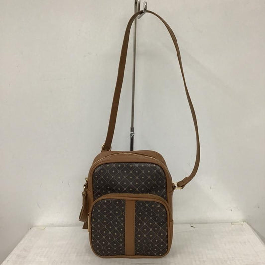 ヘザー Heather ショルダーバッグ ショルダーバッグ ミニショルダー 縦型 総柄 ダークブラウン / ダークブラウン / X 茶 / ブラウン /  レディース USED 古着 中古 10093814