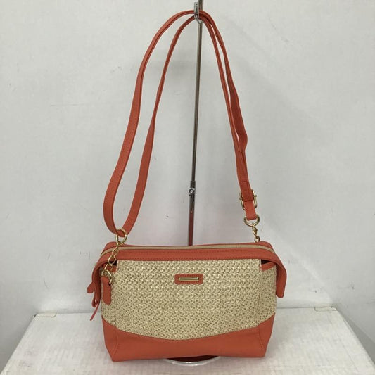 グローブ grove ショルダーバッグ ショルダーバッグ 769-04091 メタルバー付きショルダーバッグ 無地 ベージュ / ベージュ / X 橙 / オレンジ /  レディース USED 古着 中古 10093816