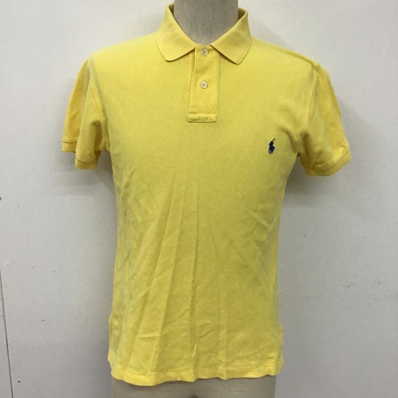 ポロバイラルフローレン Polo by RALPH LAUREN ポロシャツ 半袖 KK-RL-IM-0215 SLIM FIT M ワンポイント 黄 / イエロー /  メンズ USED 古着 中古 10093817