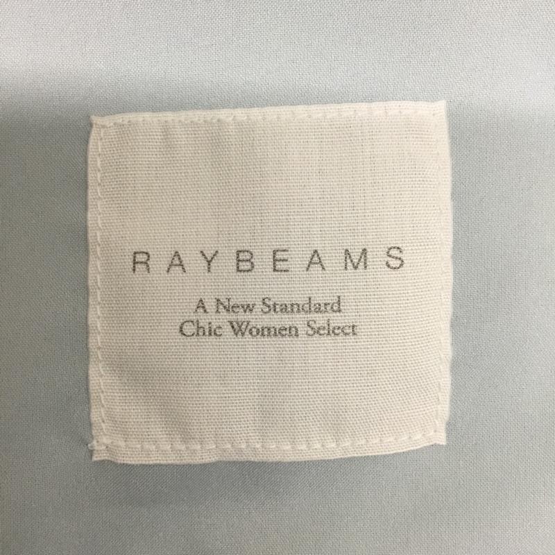 レイビームス Ray BEAMS ワンピース ひざ丈スカート 6326-0152-4509 プリーツスカート 無地 水色 / ライトブルー / X 黒 / ブラック /  レディース USED 古着 中古 10093837