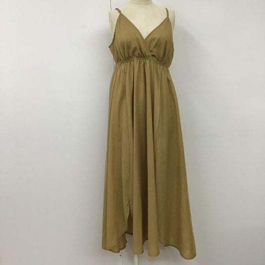 アルシーヴ archives ワンピース ロングスカート キャミロングワンピース ノースリーブロングワンピース M 無地 ベージュ / ベージュ /  レディース USED 古着 中古 10093854