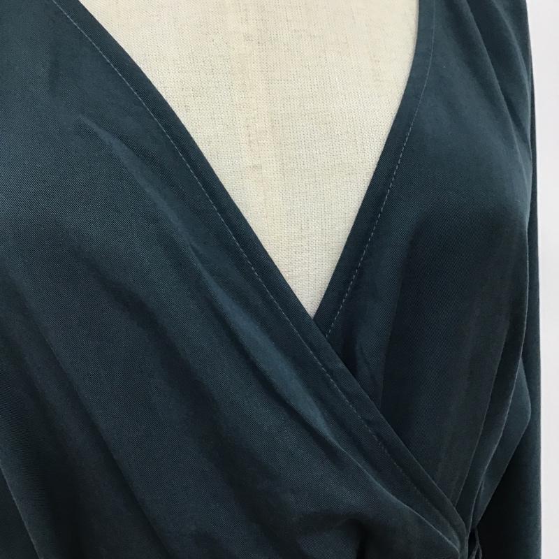 アパートバイローリーズ apart by lowrys ワンピース ロングスカート AP270926TK ツイルカシュクールワンピース 長袖ワンピース ロングワンピース M 無地 緑 / グリーン /  レディース USED 古着 中古 10093856