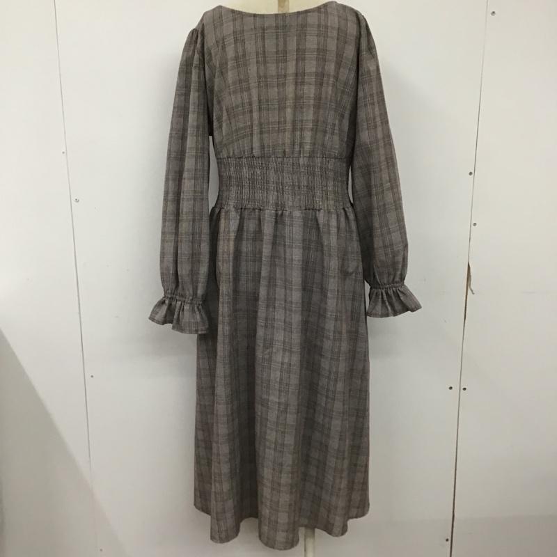オリーブデオリーブ OLIVE des OLIVE ワンピース ロングスカート 長袖ワンピース フレアワンピース ウエスト切り替えワンピース FREE チェック マルチカラー / マルチカラー /  レディース USED 古着 中古 10093863