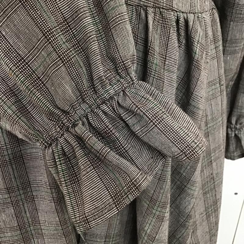 オリーブデオリーブ OLIVE des OLIVE ワンピース ロングスカート 長袖ワンピース フレアワンピース ウエスト切り替えワンピース FREE チェック マルチカラー / マルチカラー /  レディース USED 古着 中古 10093863