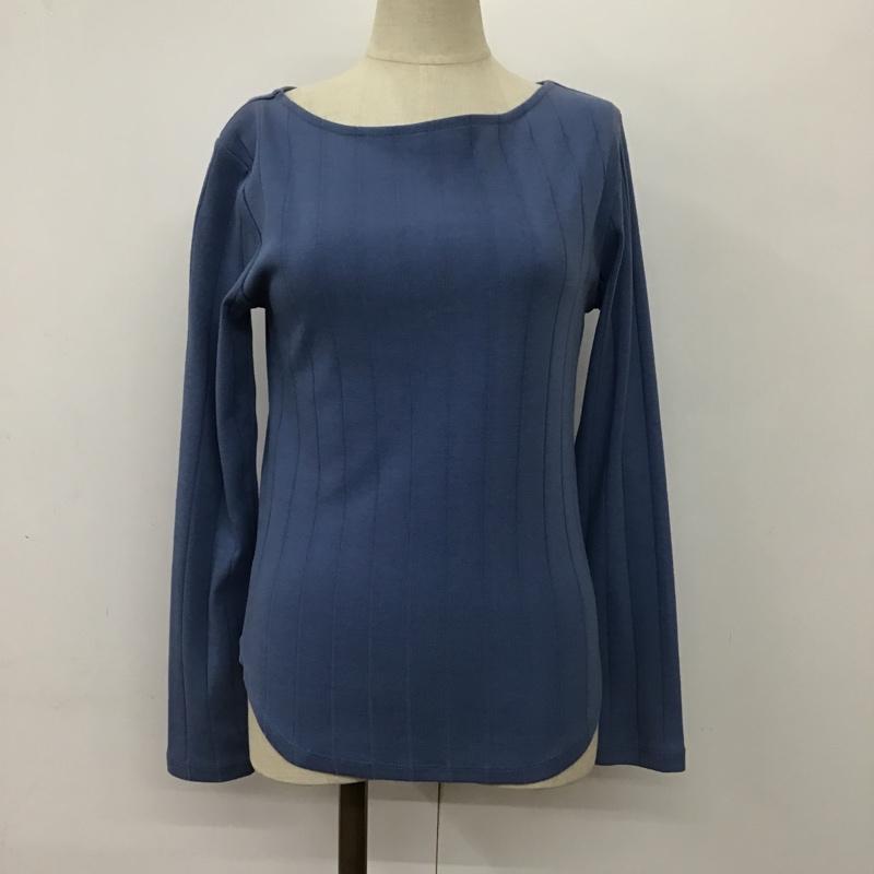 ナノユニバース nano・universe カットソー 長袖 NL82CSL002JS ボートネック 36  水色 / ライトブルー /  レディース USED 古着 中古 10093890