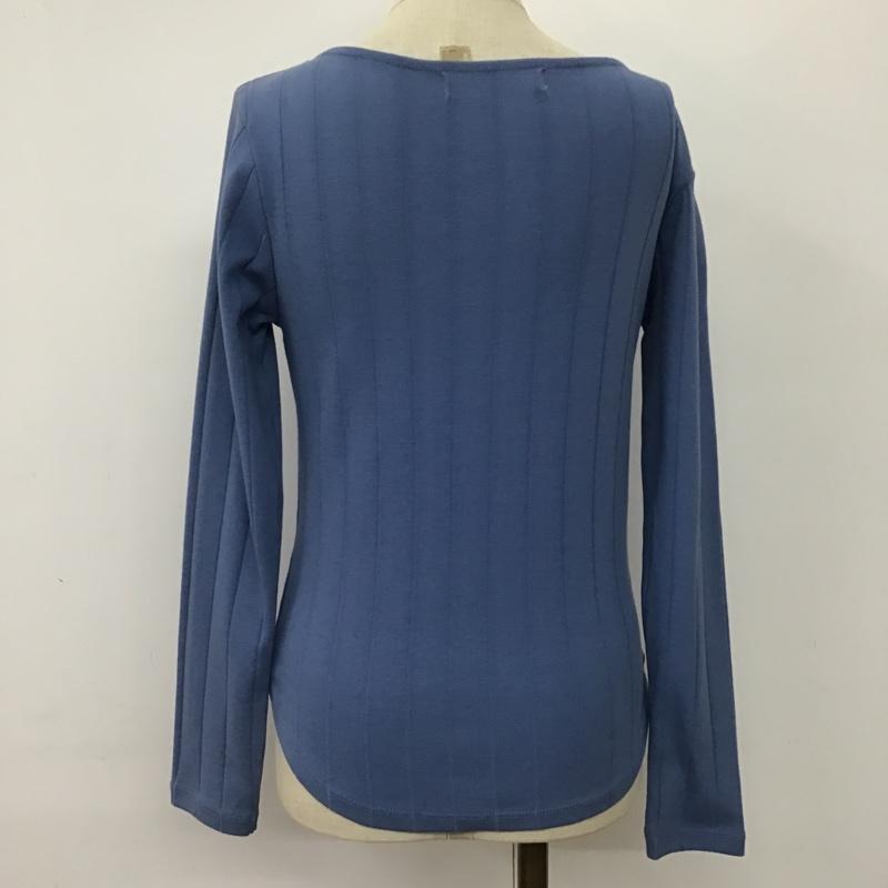 ナノユニバース nano・universe カットソー 長袖 NL82CSL002JS ボートネック 36  水色 / ライトブルー /  レディース USED 古着 中古 10093890