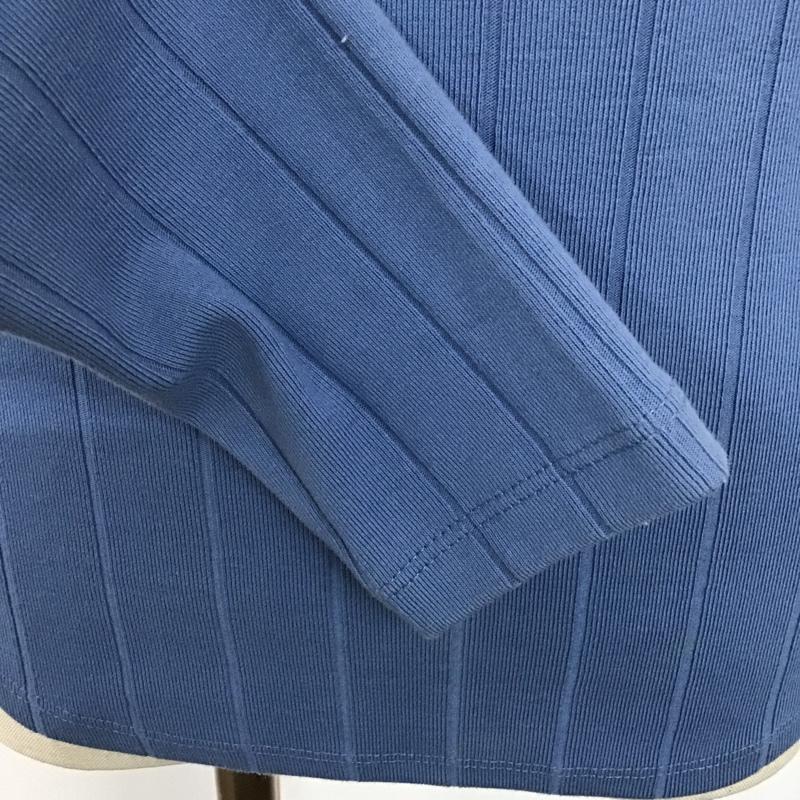 ナノユニバース nano・universe カットソー 長袖 NL82CSL002JS ボートネック 36  水色 / ライトブルー /  レディース USED 古着 中古 10093890