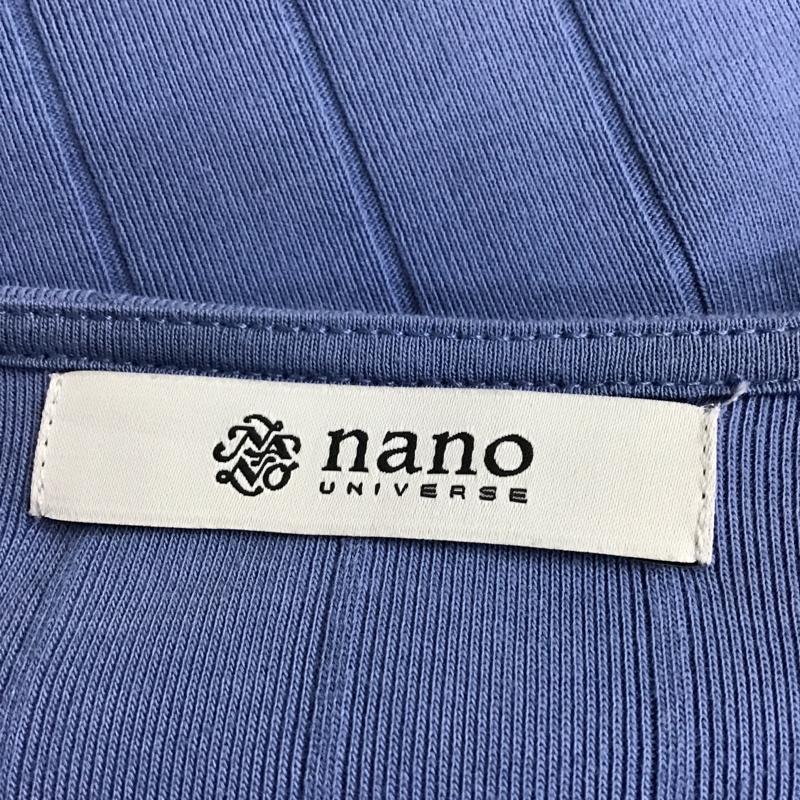 ナノユニバース nano・universe カットソー 長袖 NL82CSL002JS ボートネック 36  水色 / ライトブルー /  レディース USED 古着 中古 10093890