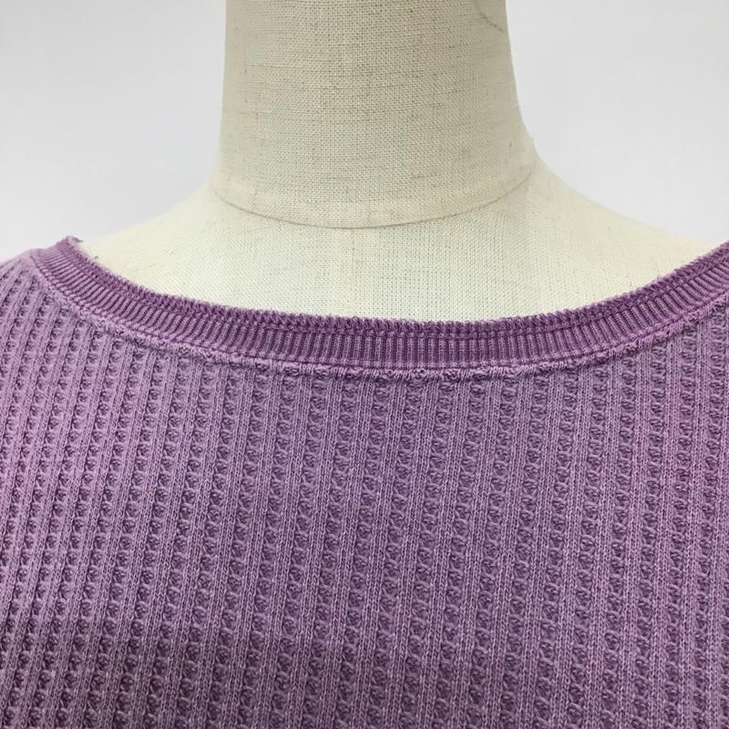 フリークスストア FREAK'S STORE カットソー 長袖 184-3233 ワッフル バックボタン FREE 無地 紫 / パープル /  レディース USED 古着 中古 10093894