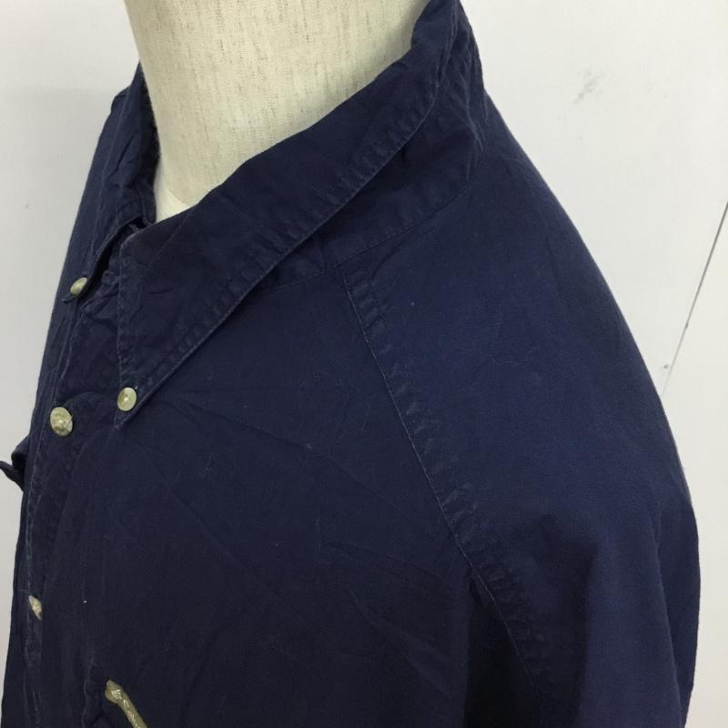 コロンビア Columbia シャツ、ブラウス 半袖 S9 LT7331 2XT ロゴ、文字 紺 / ネイビー /  メンズ USED 古着 中古 10093940