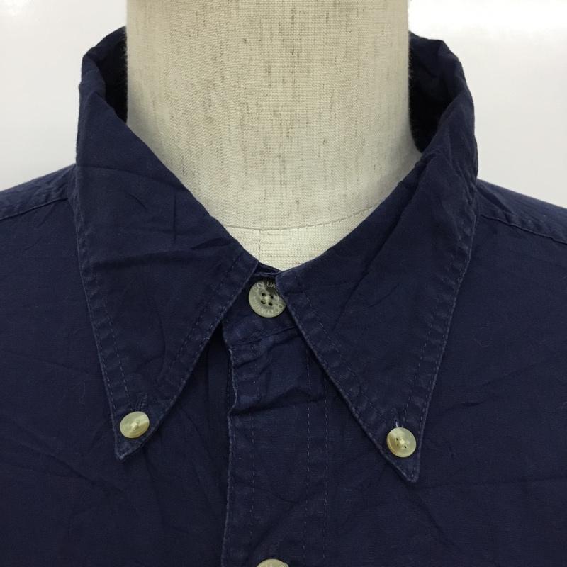 コロンビア Columbia シャツ、ブラウス 半袖 S9 LT7331 2XT ロゴ、文字 紺 / ネイビー /  メンズ USED 古着 中古 10093940