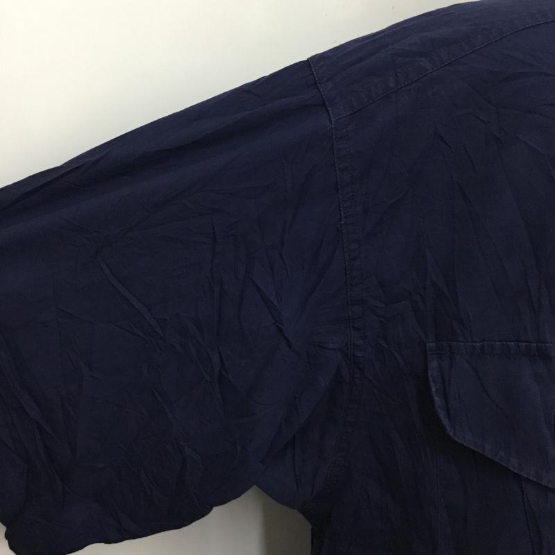 コロンビア Columbia シャツ、ブラウス 半袖 S9 LT7331 2XT ロゴ、文字 紺 / ネイビー /  メンズ USED 古着 中古 10093940