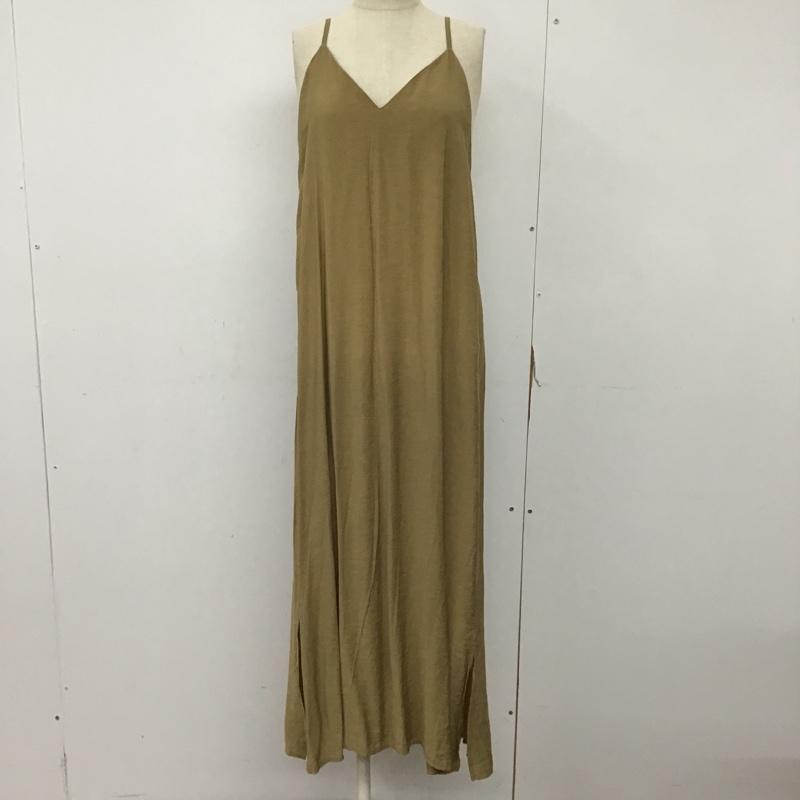 ローリーズファーム LOWRYS FARM ワンピース ロングスカート LF720012TS キャミワンピース ロングワンピース ノースリーブワンピース FREE 無地 ベージュ / ベージュ /  レディース USED 古着 中古 10093950