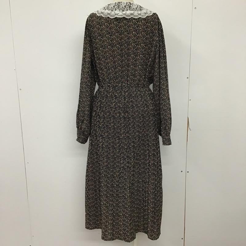 オリーブデオリーブ OLIVE des OLIVE ワンピース ロングスカート 長袖ロングワンピース 花柄ワンピース 総柄 切り替えワンピース フレアロングスカート FREE 総柄 X 花柄 マルチカラー / マルチカラー /  レディース USED 古着 中古 10093952